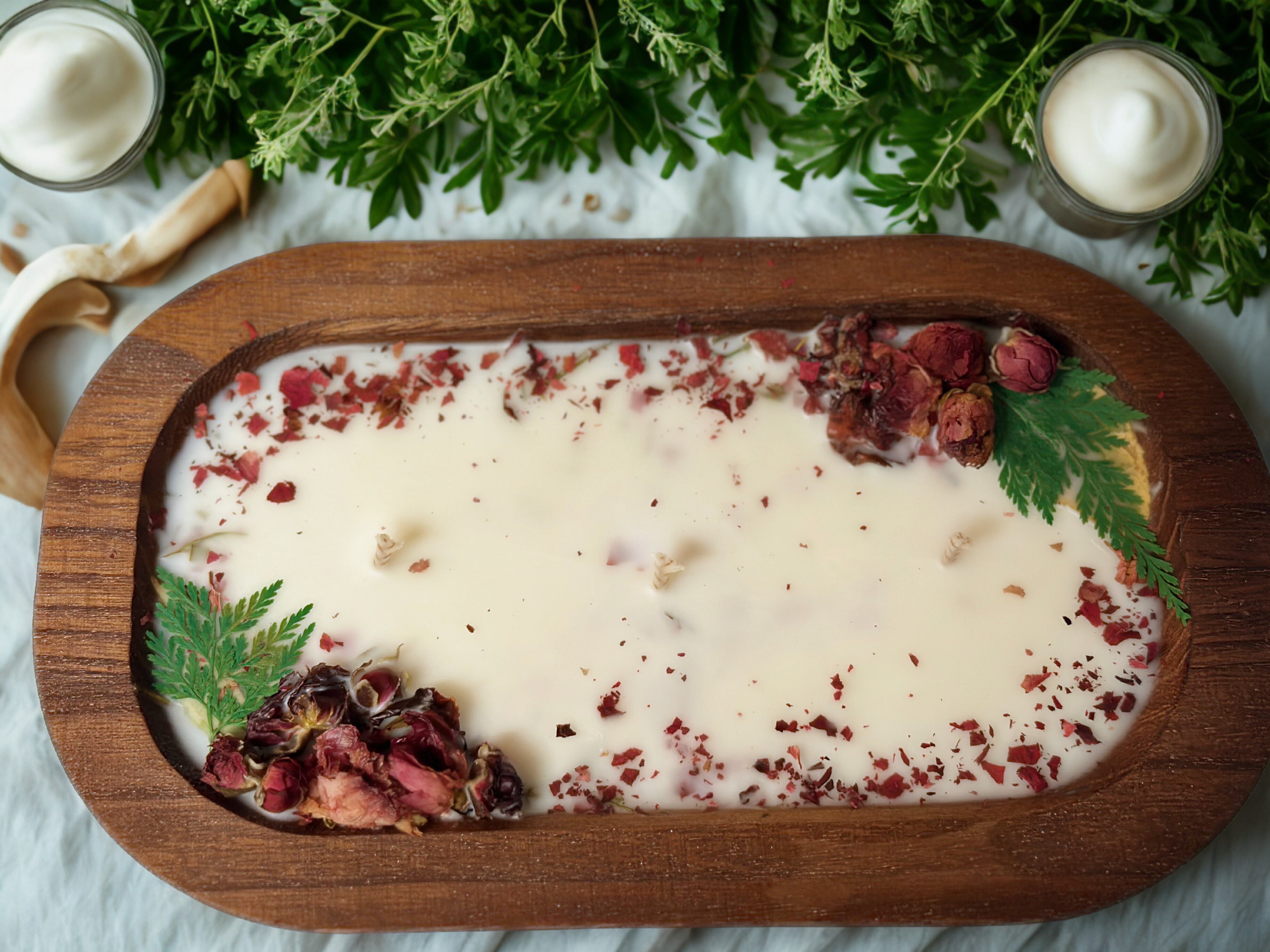 Rosewood Wooden Dough Bowl| Luxury Candle Decor