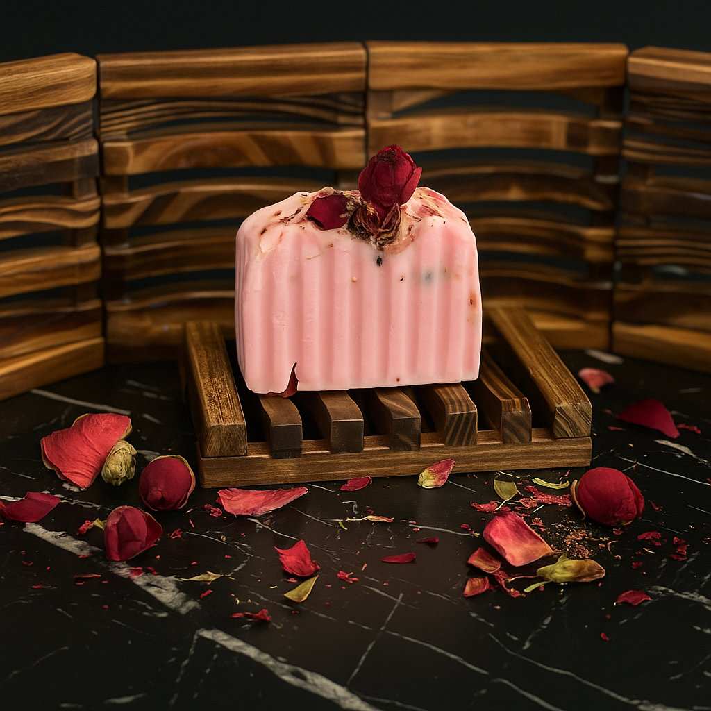 🪵 Bamboo Soap Holder – Ventilated Drain Tray