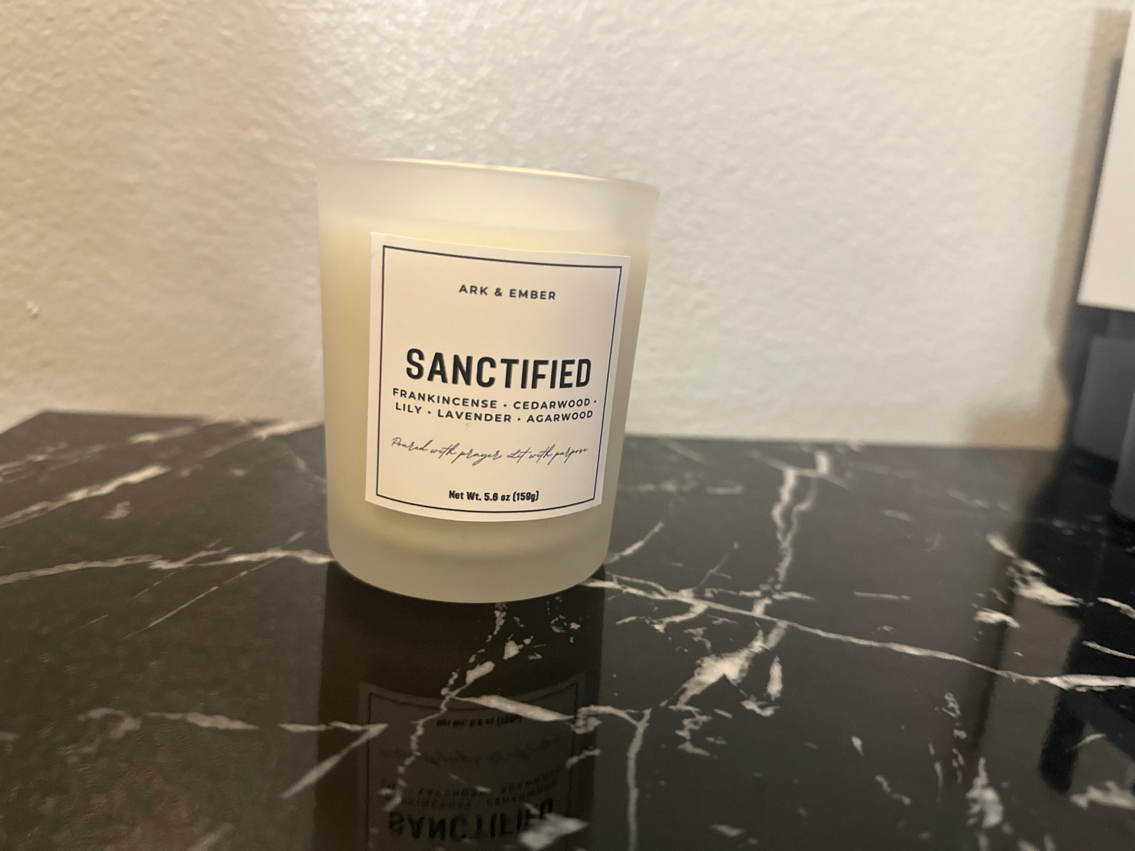 Sanctified Single Wick Candle
